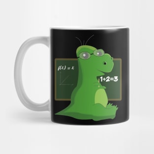 Dinosaur Nerd Geek Glasses Teacher Mug